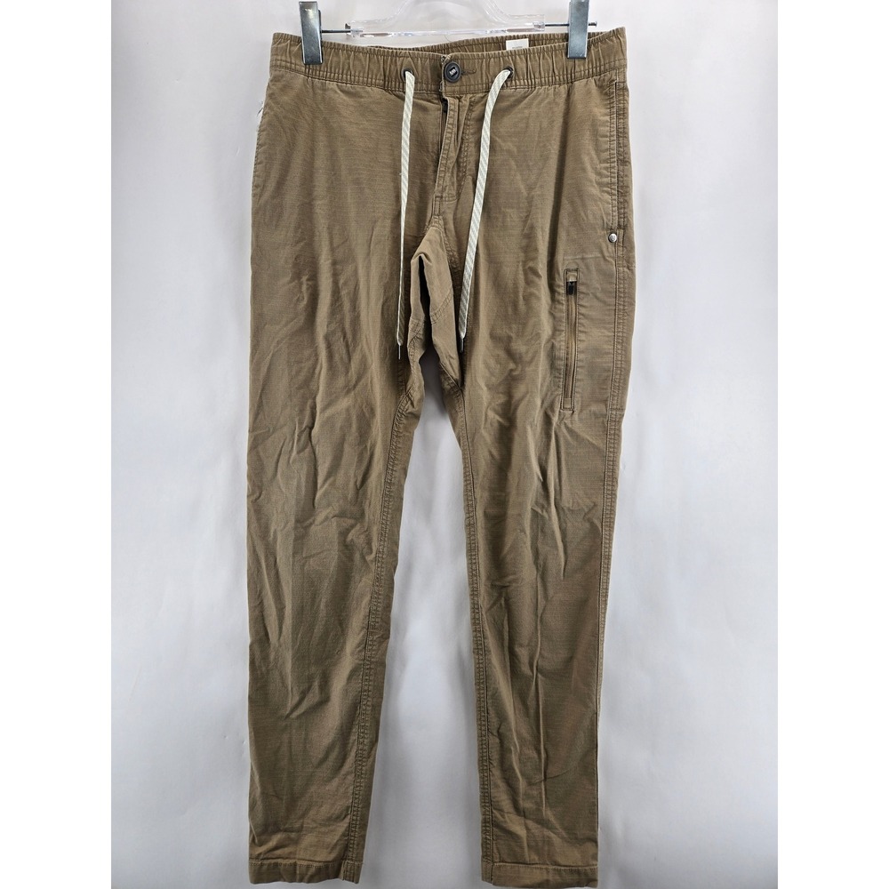 Vuori Mens Ripstop Climber Pants Dark Khaki Tan Size Medium M Hiking‎ Utility